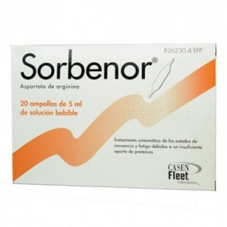 SORBENOR 1 g 20 AMPOLLAS BEBIBLES SOLUCION ORAL 5 ml