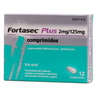 FORTASEC PLUS 2 mg/125 mg 12 COMPRIMIDOS